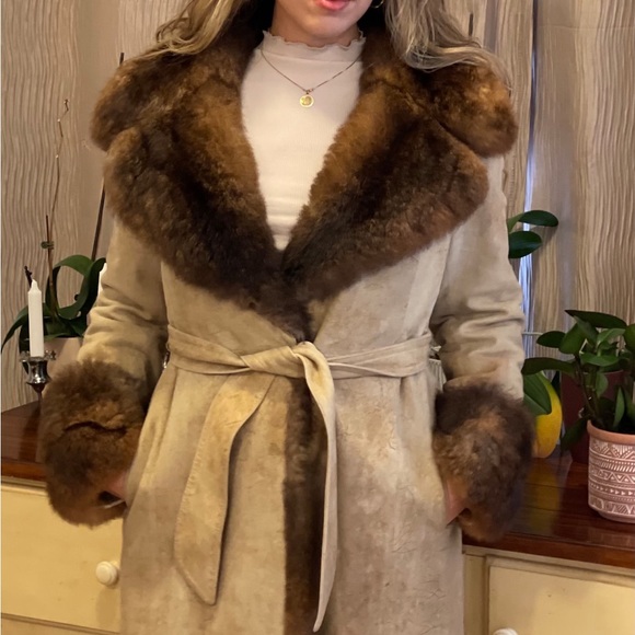1970s Rajac Leather and Mink Fur Coat - Picture 7 of 12
